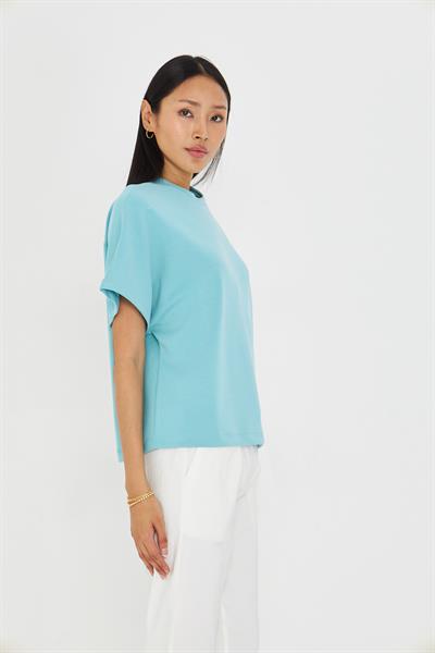Düşük Omuz Modal T-shirt