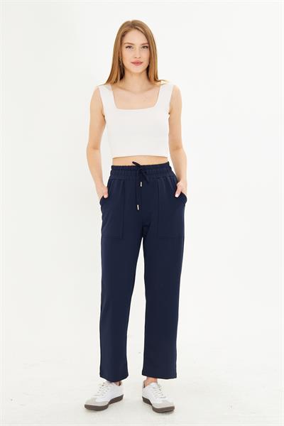 Düz Kesim İki İplik Eşofman Altı 