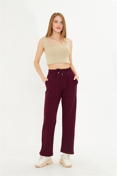 Düz Kesim İki İplik Eşofman Altı 