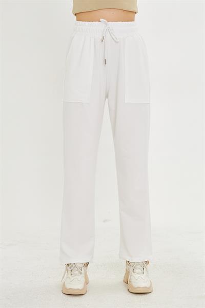 Düz Kesim İki İplik Eşofman Altı 