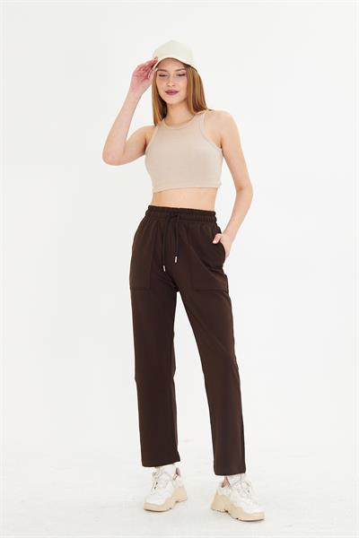 Düz Kesim İki İplik Eşofman Altı 