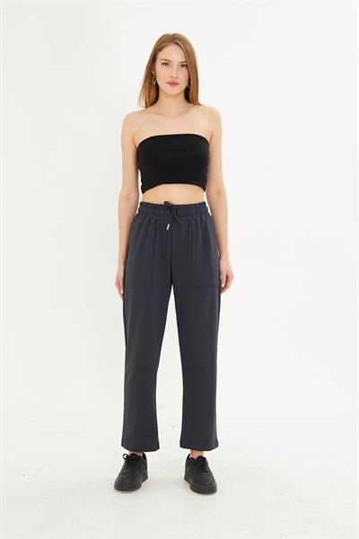 Düz Kesim İki İplik Eşofman Altı 