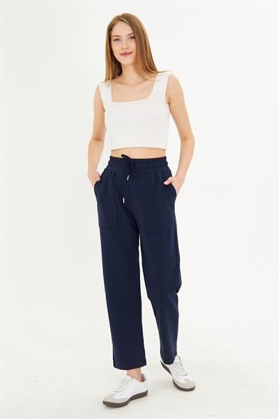 Düz Kesim İki İplik Eşofman Altı 