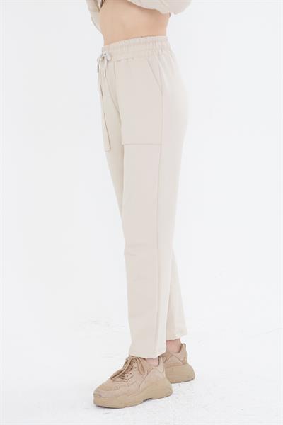 Düz Kesim İki İplik Eşofman Altı 