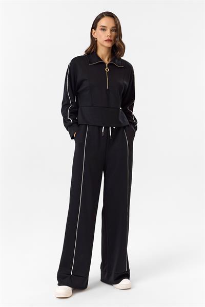 Yarım Fermuarlı Modal Sweatshirt