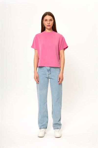 Düşük Omuz Modal Tişört