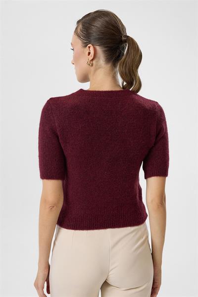 Kısa Kollu Crop Triko