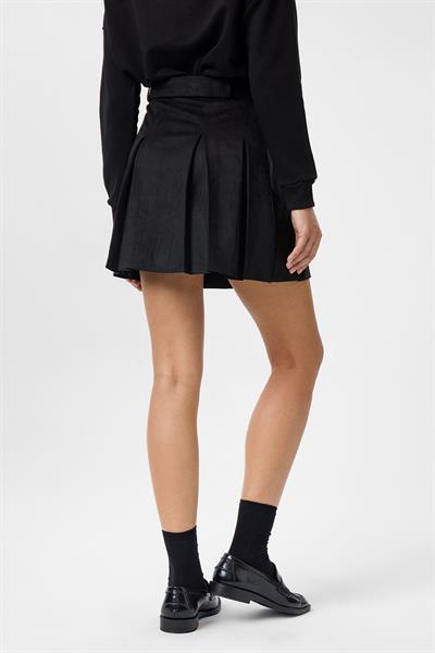 Pileli Süet Etek