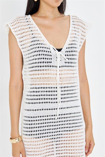 V Yaka Ajurlu Elbise