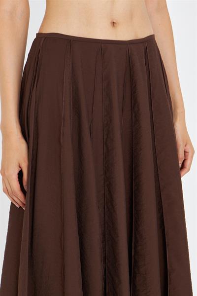 Parçalı İnce Midi Etek