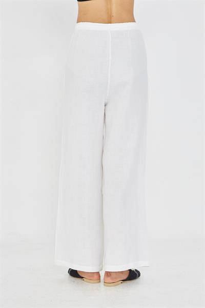 Lastikli Müslin Pantolon
