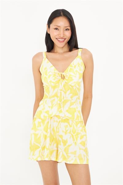 Askılı Desenli Bluz