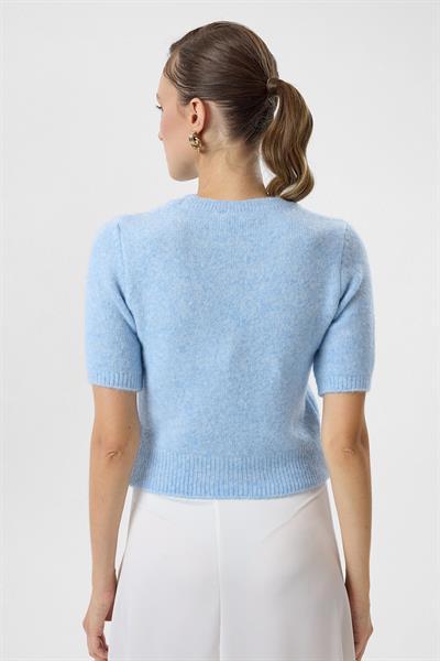 Kısa Kollu Crop Triko