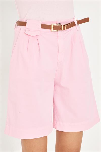 Kemerli Bermuda Şort