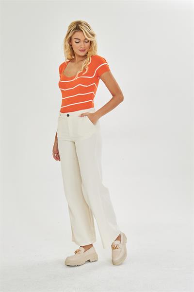 Elastik Bel Bol Paça Soft Pantolon 