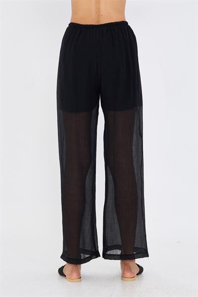 Elastik Bel İnce Bol Paça Pantolon