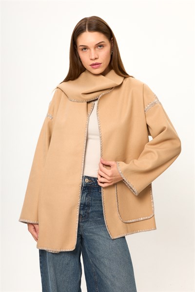Şal Yaka Kaşe Kimono