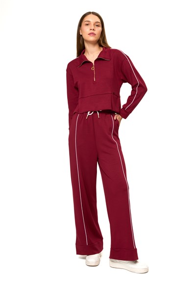 Yarım Fermuarlı Modal Sweatshirt