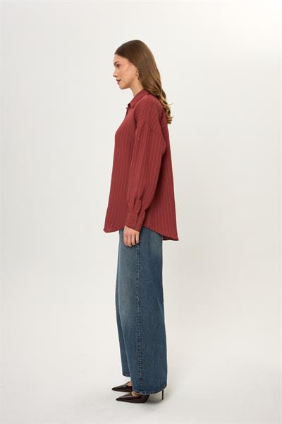 Çizgili Pullu Gömlek