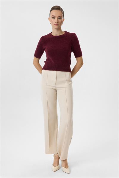 Kısa Kollu Crop Triko