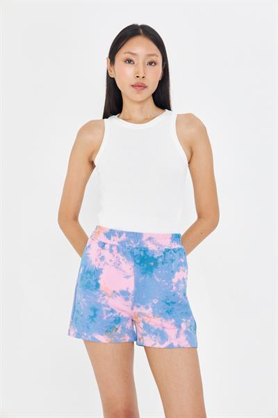 Desenli Lastikli Şort