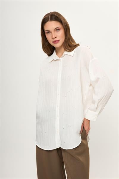 Çizgili Pullu Gömlek