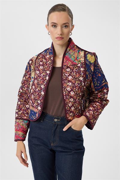 Çift Taraflı Desenli Kapitone Ceket 