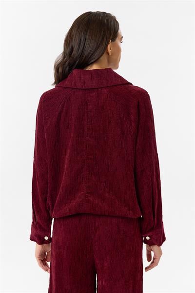 Fermuarlı Bağlamalı Şönil Ceket