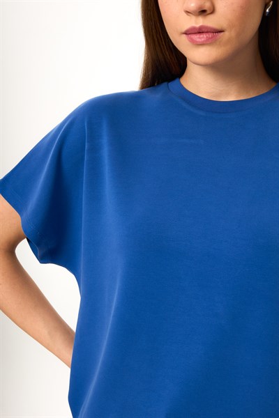 Düşük Omuz Modal Tişört