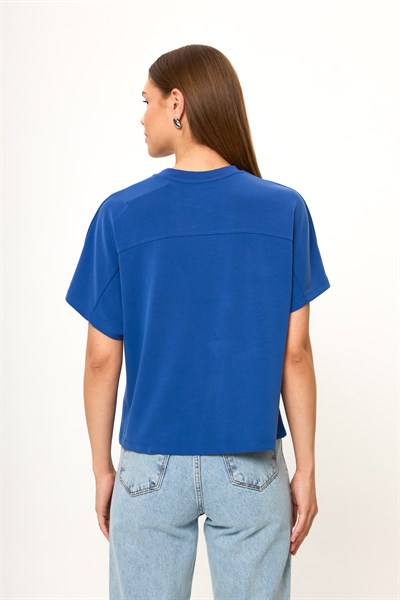 Düşük Omuz Modal Tişört