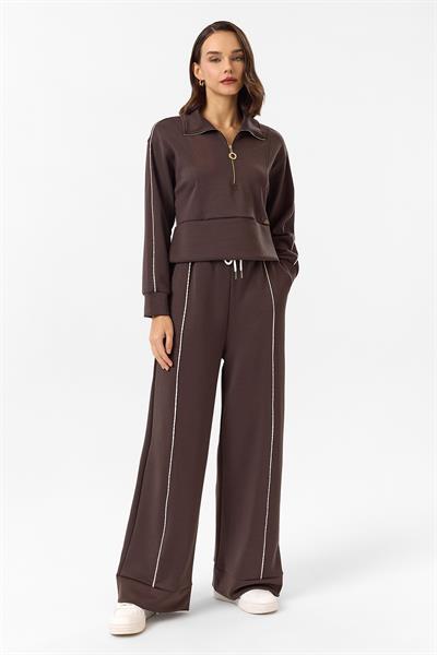 Yarım Fermuarlı Modal Sweatshirt