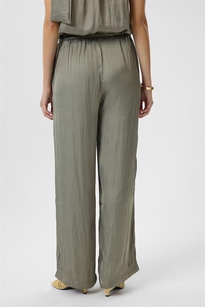 Cepli Lastikli Saten Pantolon