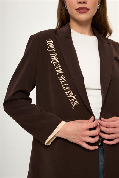 Nakışlı Poliviskon Ceket