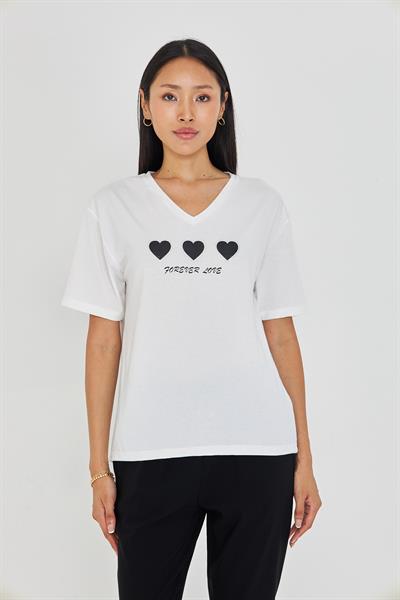 Forever Love Baskılı T-Shirt