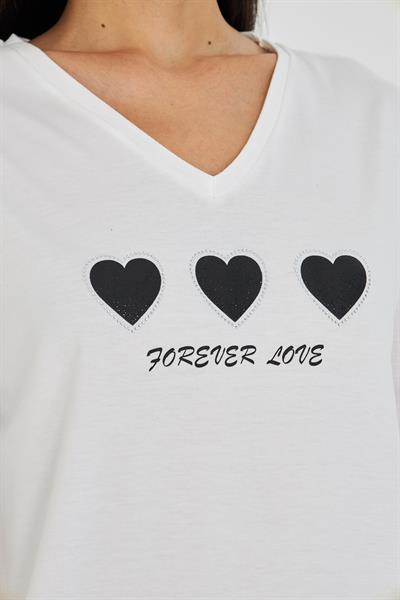Forever Love Baskılı T-Shirt