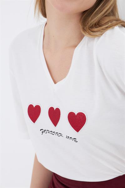 Forever Love Baskılı T-Shirt