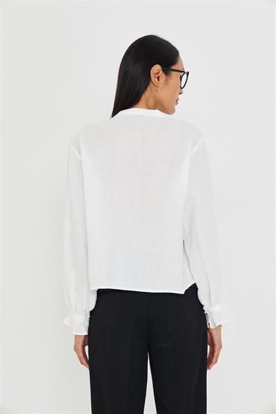 Hakim Yaka Dantelli Gömlek