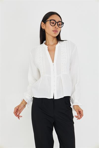 Hakim Yaka Dantelli Gömlek