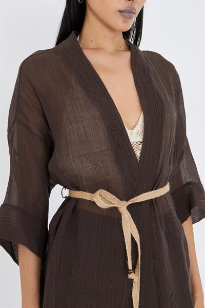 Hasır Kemerli Kimono