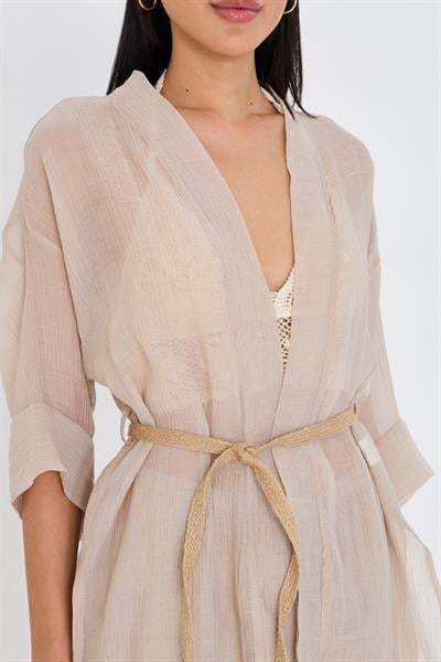 Hasır Kemerli Kimono