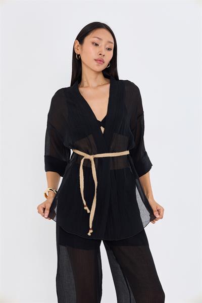 Hasır Kemerli Kimono