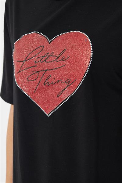 Kalp Baskılı T-Shirt