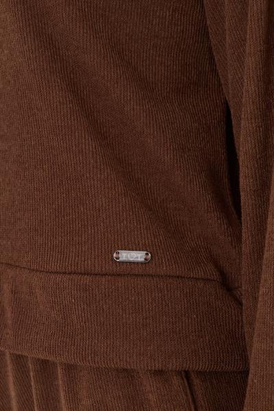 Kapüşonlu Triko Sweatshirt 