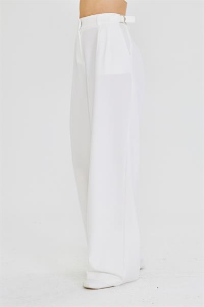 Kemeri Tokalı Atlas Pantolon 