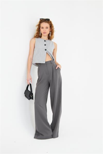 Kemeri Tokalı Atlas Pantolon 