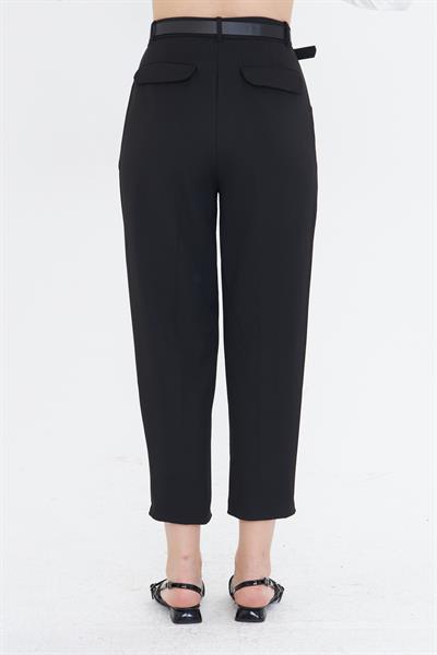 Kemerli Poliviskon Pantolon 