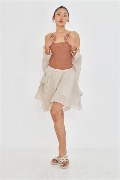 Kırışık Şort Etek