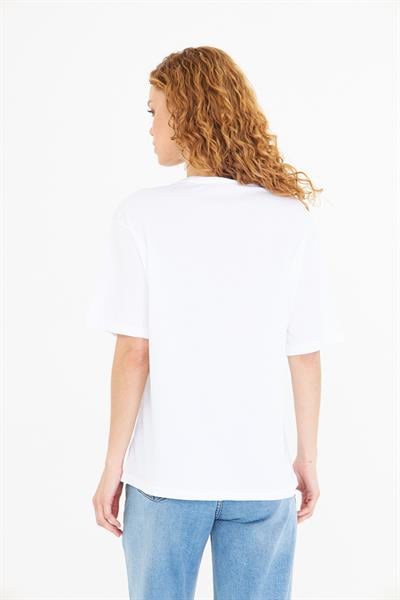 Baskılı Taşlı T-Shirt
