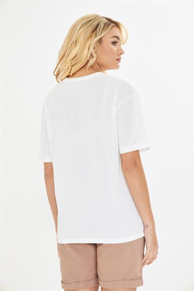 Leopar Desen Kalpli T-Shirt