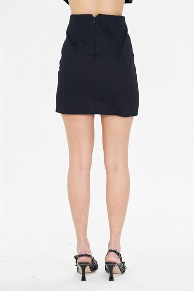 Nakışlı Gabardin Etek 